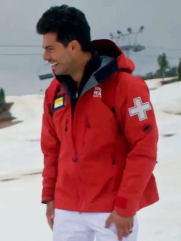 Robbie Simpson Red Ski Patrol Jacket Finding Mr. Christmas S02 Robbie Simpson Red Ski Patrol Jacket Finding Mr. Christmas S02