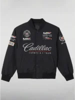 Formula 1 Cadillac Black Varsity Racing Jacket