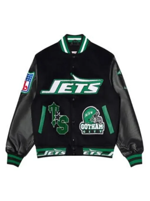 New York Jets Dream Team Maino Varsity Jacket New York Jets Dream Team Maino Varsity Jacket