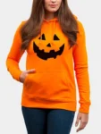 Orange Pumpkin Halloween Hoodie