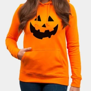 Orange Pumpkin Halloween Hoodie