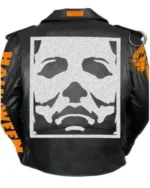 Halloween Party Black Leather Jacket