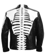 Skeleton Bones Halloween Party Leather Jacket