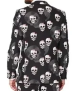 Skull Printed Halloween Blazer