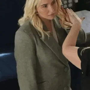 Sleepwalker 2026 Hayden Panettiere Green Wool Coat