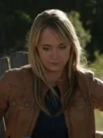 Amber Marshall Heartland Brown Leather Jacket for Women