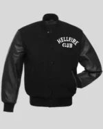 Stranger Things Hellfire Club Black Varsity Jacket