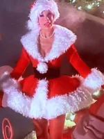 Martha May Whovier Red & White Christmas Costume