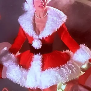 Martha May Whovier Red & White Christmas Costume