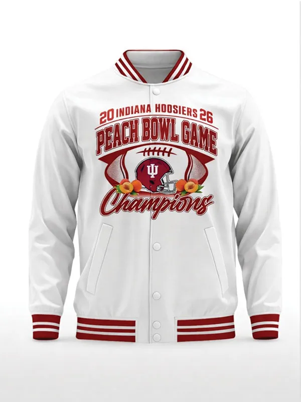 2026 Indiana Hoosiers Peach Bowl Champions Jacket 2026 Indiana Hoosiers Peach Bowl Champions Jacket