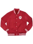 Indiana Hoosiers 2026 Crimson Script Red Bomber Jacket
