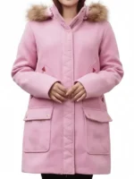 Jackie Howard Pink Parka Coat My Life with the Walter Boys