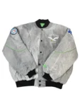 Jalen Hurts Eagles Grey Starter Bomber Jacket