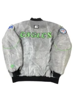 Jalen Hurts Eagles Grey Starter Bomber Jacket