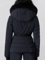 A Merry Little Ex-Mas Jameela Jamil Black Puffer Jacket - Image 2