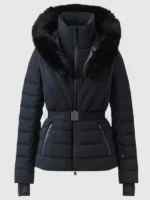 A Merry Little Ex-Mas Jameela Jamil Black Puffer Jacket