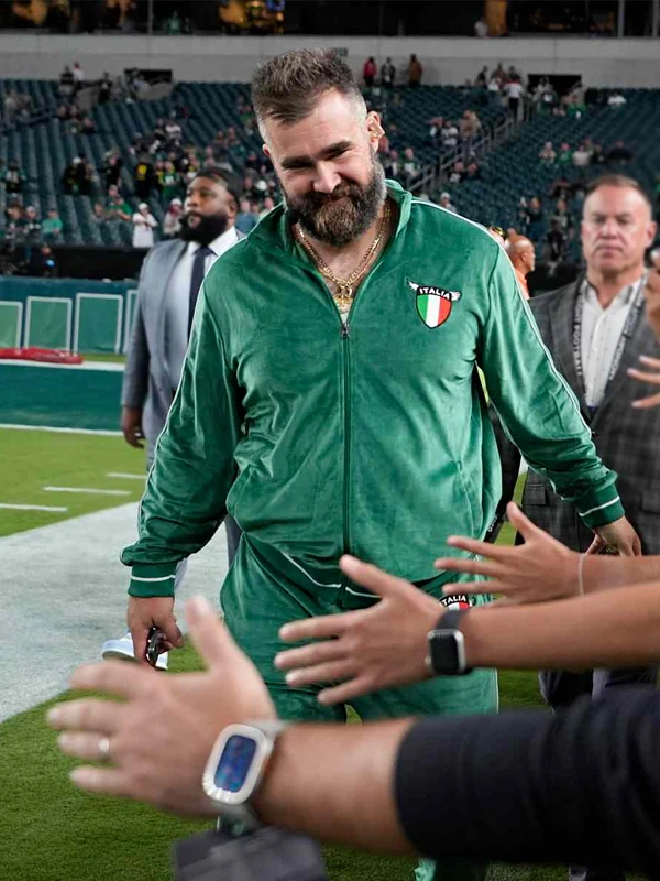 Jason Kelce Italia Green Tracksuit Jason Kelce Italia Green Tracksuit