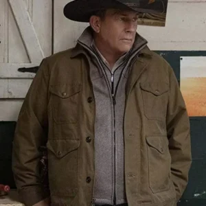 Kevin Costner John Dutton Yellowstone Brown Jacket