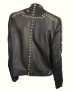 Kendall Jenner Studded Black Leather Jacket