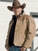 Kevin Costner Yellowstone Season 3 Leather Jacket