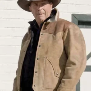 Kevin Costner Yellowstone Season 3 Leather Jacket