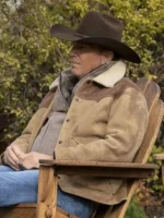 Kevin Costner Yellowstone Season 3 Leather Jacket