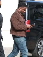 Lift 2024 Kevin Hart Brown Leather Jacket
