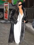Kim Kardashian NYC Street Style Black Trench Coat