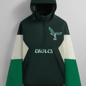 Kith Eagles Quarter Zip Hooded Anorak Jacket