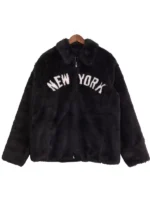Kith New York Yankees Faux Fur Jacket