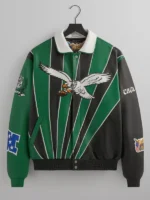 Kith x Jeff Hamilton Eagles Leather Varsity Jacket