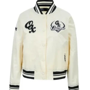 LMB Oaxaca Warriors Cropped Varsity Jacket