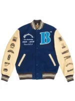 LeBron James Motown 60 Varsity Jacket Blue Beige