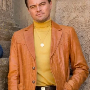 Leonardo DiCaprio Once Upon a Time in Hollywood Brown Jacket