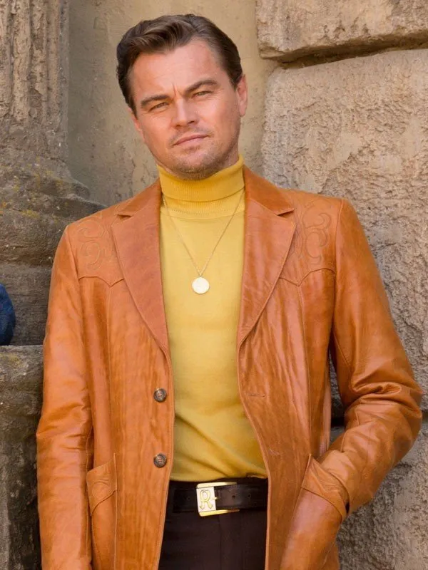 Leonardo DiCaprio Once Upon a Time in Hollywood Brown Jacket