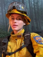 Fire Country Yellow Firefighter Jacket Leven Rambin - Image 3