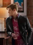 The Collective Lucas Till Black Leather Jacket