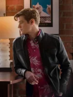 The Collective Lucas Till Black Leather Jacket