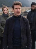 Tom Cruise Mission Impossible Fallout Black Leather Jacket