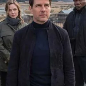 Tom Cruise Mission Impossible Fallout Black Leather Jacket