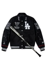 LA Dodgers Black Varsity Jacket MLB Champions 2025 - Image 3