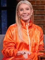 Gwyneth Paltrow Marty Supreme Orange Track Jacket - Image 2