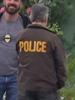 Matt Damon The Rip 2026 Brown Police Jacket