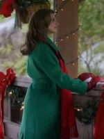 Meghan Ory Green Wool Coat 2025 Christmas Angel - Image 3