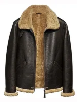 Men Pilot B3 Flight Aviator Shearling Jacket