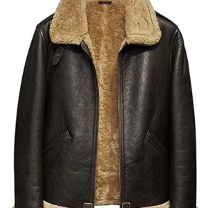 Men Pilot B3 Flight Aviator Shearling Jacket