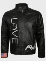 Mens Black Café Racer Leather Jacket