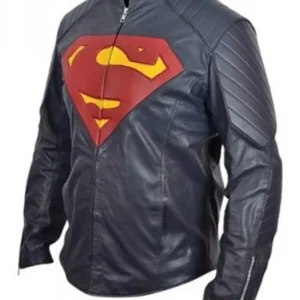 Superman Blue Leather Jacket