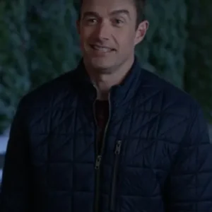 Robert Buckley Ted Cooper Blue Quilted Jacket 2025