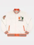 Miami Hurricanes Football Bomber Varsity Jacket